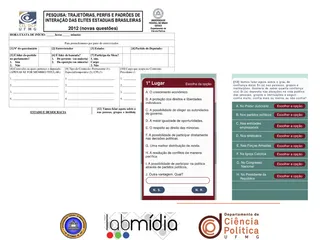 Projeto Pesquisa Trajetórias, Perfis e Padrões de Interação Das Elites Estaduais Brasileiras
